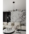 Rossi 6 Svart/Grafit pendellampa - Ø14 cm, E14, 230V, utan ljuskälla