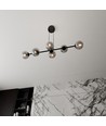 Rossi 6 Svart/Grafit pendellampa - Ø14 cm, E14, 230V, utan ljuskälla