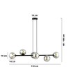 Rossi 6 Svart/Grafit pendellampa - Ø14 cm, E14, 230V, utan ljuskälla