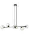 Rossi 6 Svart/Transparent pendellampa - Ø14 cm, E14, 230V, utan ljuskälla