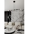 Rossi 6 Svart/Transparent pendellampa - Ø14 cm, E14, 230V, utan ljuskälla