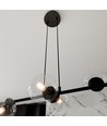 Rossi 6 Svart/Transparent pendellampa - Ø14 cm, E14, 230V, utan ljuskälla