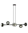 Rossi 6 Svart Rand pendellampa - Ø14 cm, E14, 230V, utan ljuskälla