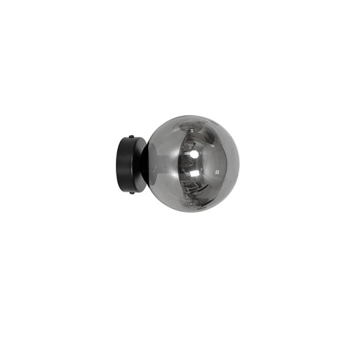 Rossi K1 Svart/Grafit vägglampa - Ø14 cm, E14, 230V, utan ljuskälla