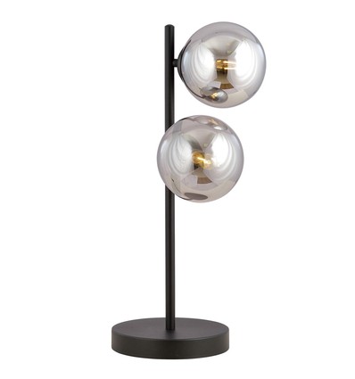 Rossi LN2 Grafit bordlampa - Ø14 cm, E14, 230V, utan ljuskälla