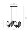 Drifton 4 Svart pendellampa - Ø15 cm, E14, 230V, utan ljuskälla
