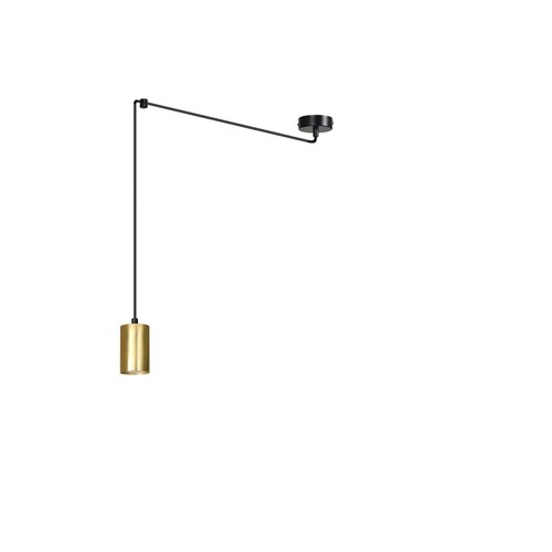 Traker 1 Svart/Guld pendellampa - GU10, 230V, utan ljuskälla.