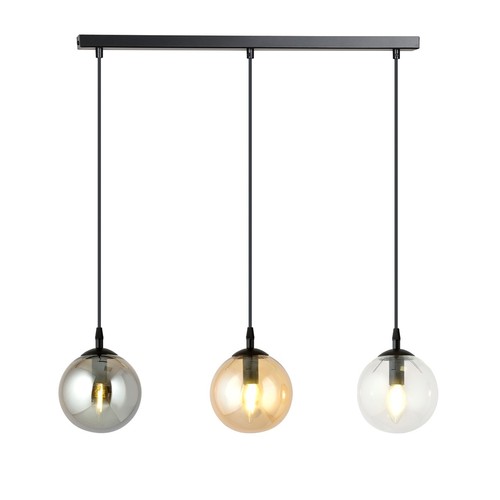 Cosmo 3 Svart Mix pendellampa - Ø14 cm, E14, 230V, utan ljuskälla