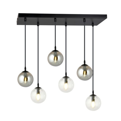 Cosmo 6 Svart MIX2 pendellampa - Ø14 cm, E14, 230V, utan ljuskälla