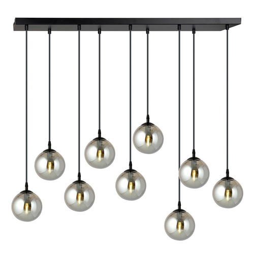 Cosmo 9 Svart/Grafit pendellampa - Ø14 cm, E14, 230V, utan ljuskälla