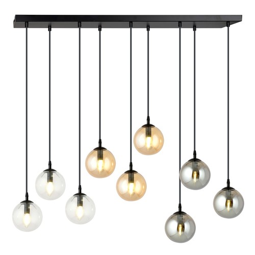 Cosmo 9 Svart MIX1 pendelampa - Ø14 cm, E14, 230V, utan ljuskälla
