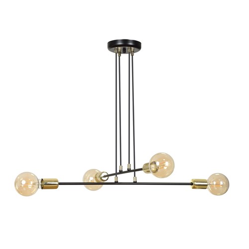 Vesio 4 Svart pendellampa - E27, 230V, utan ljuskälla