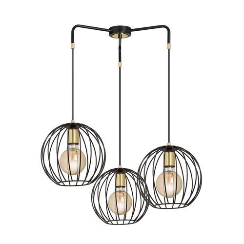 Albio 3 Svart pendellampa - E27, 230V, utan ljuskälla