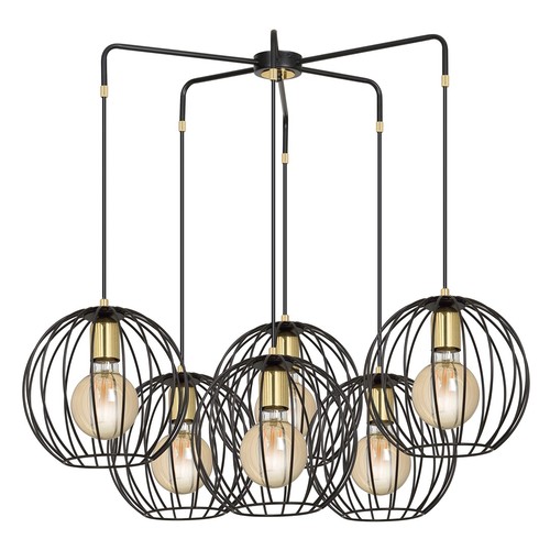 Albio 6 Svart pendellampa - E27, 230V, utan ljuskälla