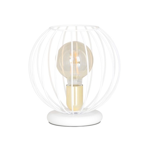 Albio LN1 Vit bordlampa - E27, 230V, utan ljuskälla