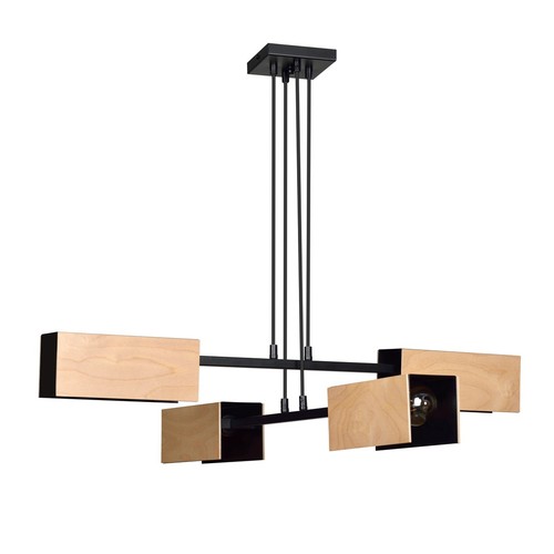 Zaper 4 Svart pendellampa - E27, 230V, utan ljuskälla