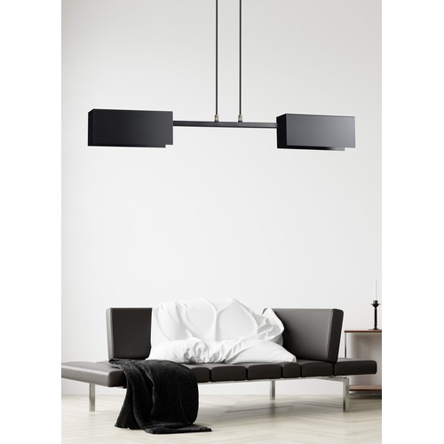 Tolos 2 Svart pendellampa - E27, 230V, utan ljuskälla