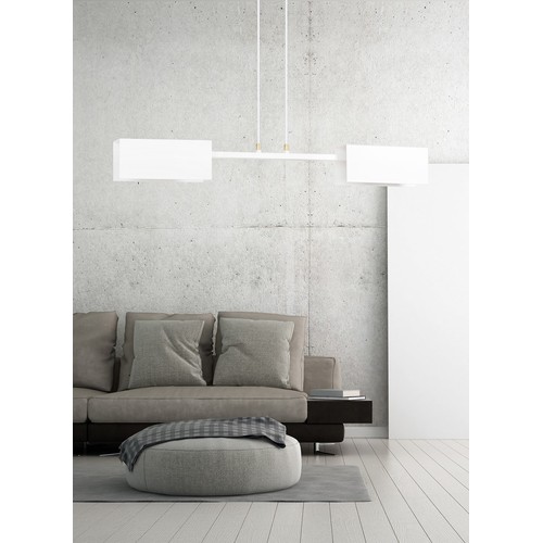 Tolos 2 Vit pendellampa - E27, 230V, utan ljuskälla