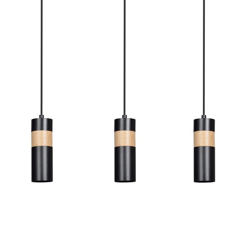 Akari 3 Svart pendellampa - GU10, 230V, utan ljuskälla
