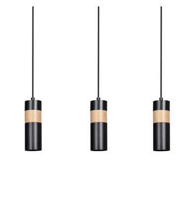 Akari 3 Svart pendellampa - GU10, 230V, utan ljuskälla