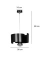 Vixon 1 Svart pendellampa - E27, 230V, utan ljuskälla
