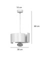 Vixon 1 Vit pendellampa - E27, 230V, utan ljuskälla