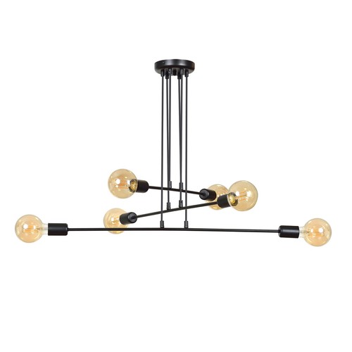 Multipo 6 Svart pendellampa - E27, 230V, utan ljuskälla