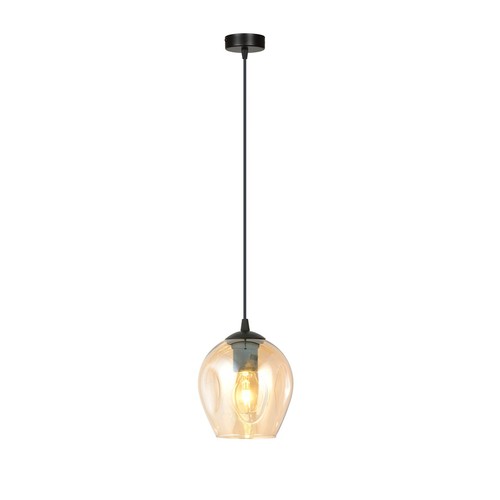Istar 1 Svart/Bärnsten pendellampa - Ø14 cm, E27, 230V, utan ljuskälla