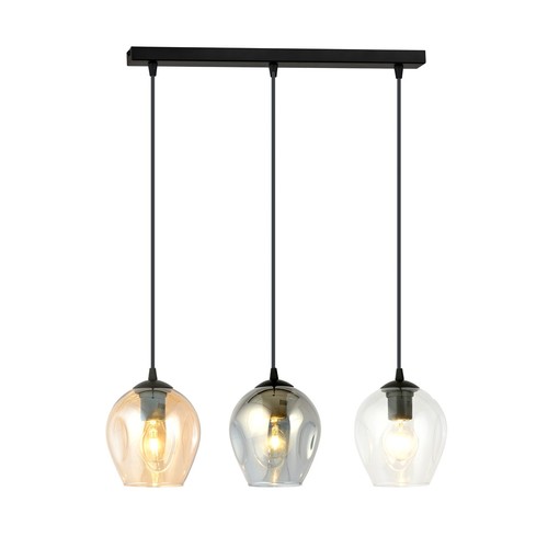 Istar 3 Svart Mix pendellampa - Ø14 cm, E27, 230V, utan ljuskälla