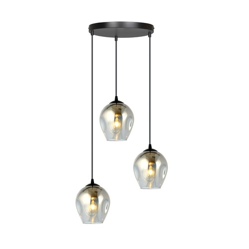 Istar 3 Svart Premium Grafit pendellampa - Ø14 cm, E27, 230V, utan ljuskälla