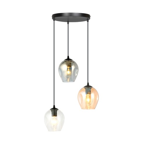 Istar 3 Svart Premium Mix pendellampa - Ø14 cm, E27, 230V, utan ljuskälla