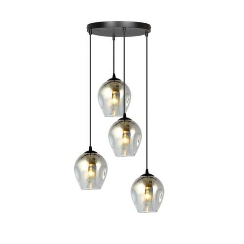 Istar 4 Svart Premium Grafit pendellampa - Ø14 cm, E27, 230V, utan ljuskälla
