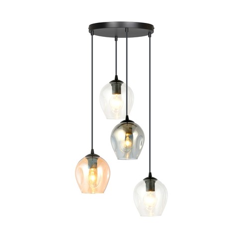 Istar 4 Svart Premium Mix pendellampa - Ø14 cm, E27, 230V, utan ljuskälla