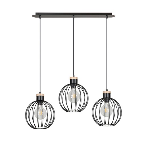 Barbado 3 Svart pendellampa - E27, 230V, utan ljuskälla