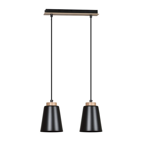 Bolero 2 Svart pendellampa - E27, 230V, utan ljuskälla
