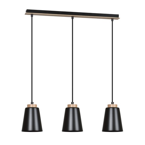 Bolero 3 Svart pendellampa - E27, 230V, utan ljuskälla