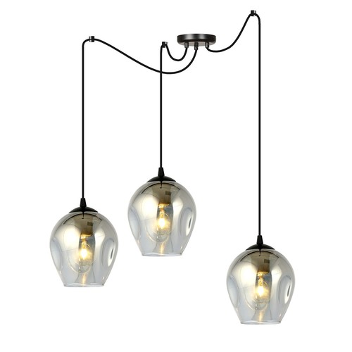 Level 3 Svart/Grafit pendellampa - Ø14 cm, E27, 230V, utan ljuskälla