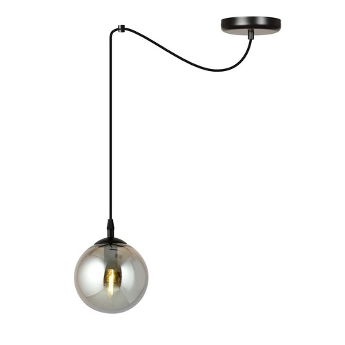 Gigi 1 Svart/Grafit pendellampa - Ø14 cm, E14, 230V, utan ljuskälla