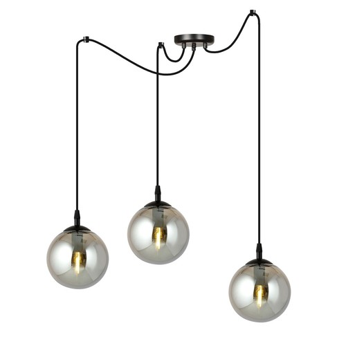 Gigi 3 Svart/Grafit pendellampa - Ø14 cm, E14, 230V, utan ljuskälla