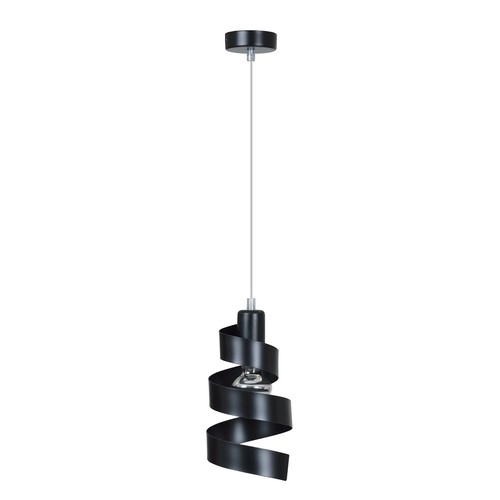 Saga 1 Svart pendellampa - E27, 230V, utan ljuskälla