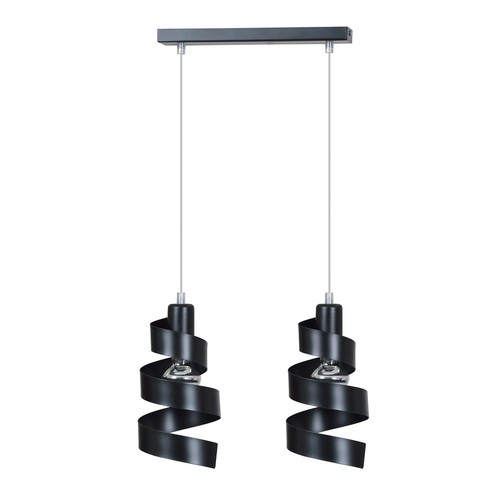 Saga 2 Svart pendellampa - E27, 230V, utan ljuskälla