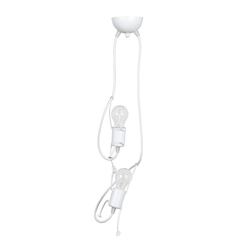 Bobi 2 Vit pendellampa - E27, 230V, utan ljuskälla