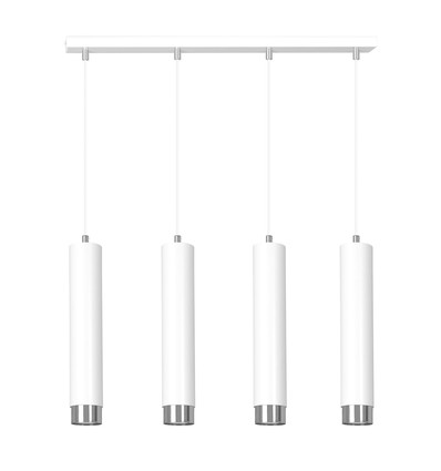 Kibo 4 Vit/Krom pendellampa - GU10, 230V, utan ljuskälla