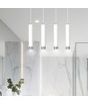 Kibo 4 Vit/Krom pendellampa - GU10, 230V, utan ljuskälla