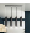 Kibo 4 Svart/Krom pendellampa - GU10, 230V, utan ljuskälla