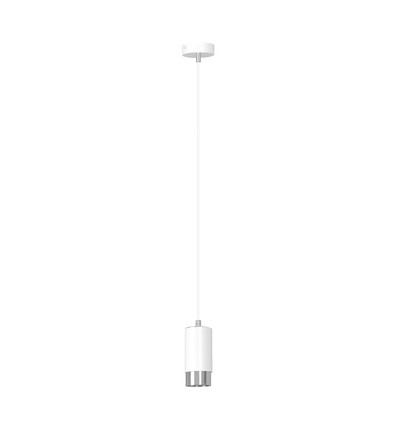 Fumiko 1 Vit/Krom pendellampa - GU10, 230V, utan ljuskälla