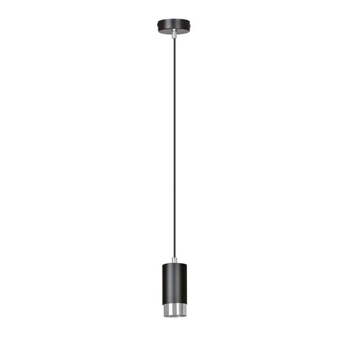 Fumiko 1 Svart/Krom pendellampa - GU10, 230V, utan ljuskälla