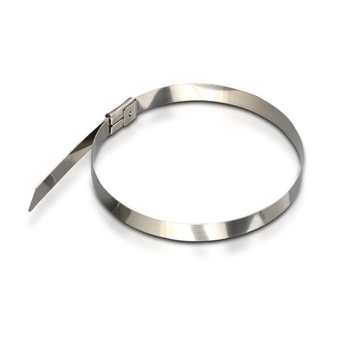 Rostfri Kabelband, 100 st påse - Bredd 4,6mm, 30 cm