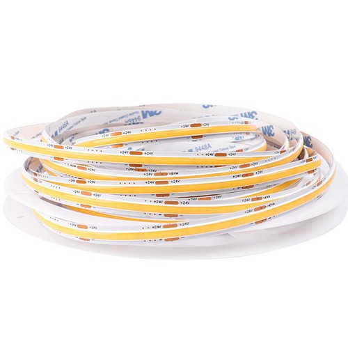 10m 12,5W/m Dot-free COB-LED strip - IP20, RA95, 480 LED per. meter, 24V, COB LED