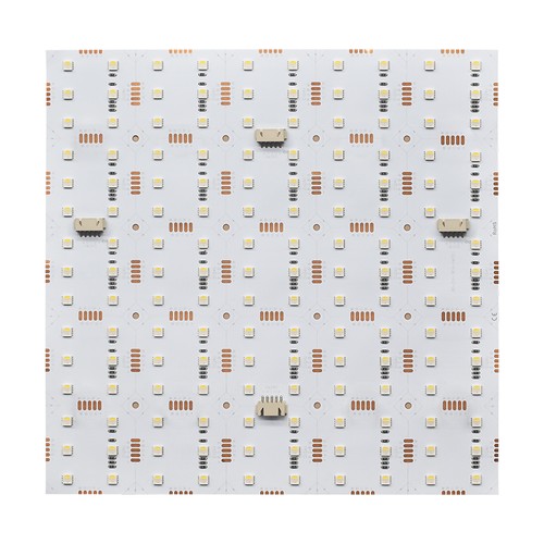 25x25 vikbart 17,5W RGB+CW LED-ark RA95 - 24V DC, IP20
